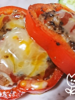 ☆パプリカハンバーグ☆-レシピのメイン写真