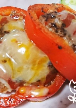 ☆パプリカハンバーグ☆-レシピのメイン写真