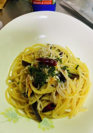 本格的･茄子としらすのペペロンチーノ-レシピのメイン写真