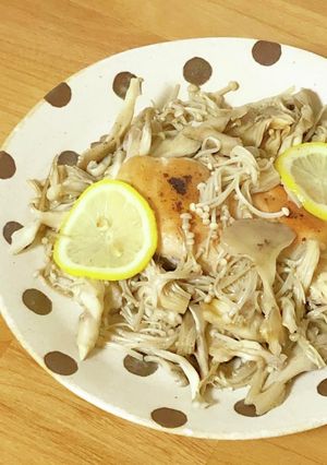鶏のキノコレモン蒸し-レシピのメイン写真