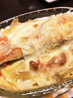 秋鮭とじゃがいものマカロニグラタン-レシピのメイン写真