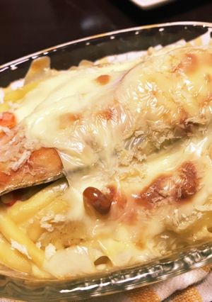 秋鮭とじゃがいものマカロニグラタン-レシピのメイン写真