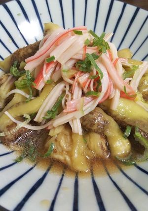 レンジで簡単☆茄子とカニかまの中華和え-レシピのメイン写真