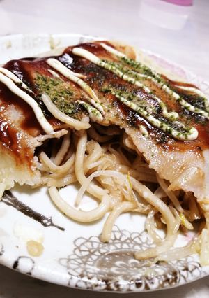 フライパンひとつ広島お好み焼き（呉焼き）-レシピのメイン写真
