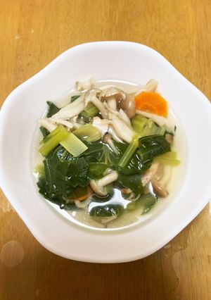 小松菜きのこスープ♪-レシピのメイン写真