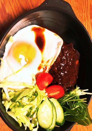 ロコモコ丼-レシピのメイン写真