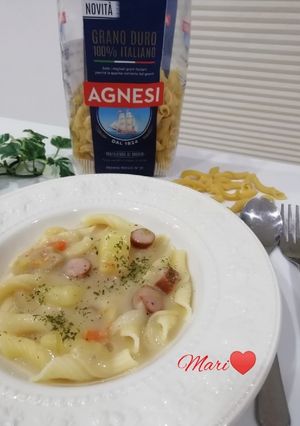 ペンネ リーチェで☆シチューパスタ-レシピのメイン写真