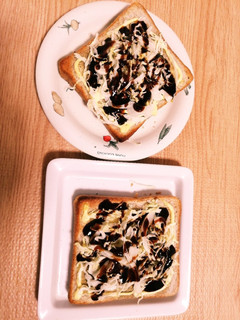 お手軽★食パンお好み焼き(^O^)-レシピのメイン写真