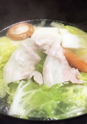 白菜たっぷりの豚しゃぶ鍋-レシピのメイン写真