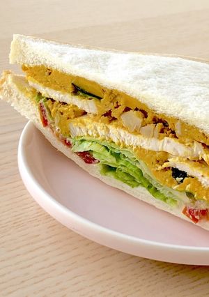 パンプキンチキンのサンドイッチ-レシピのメイン写真