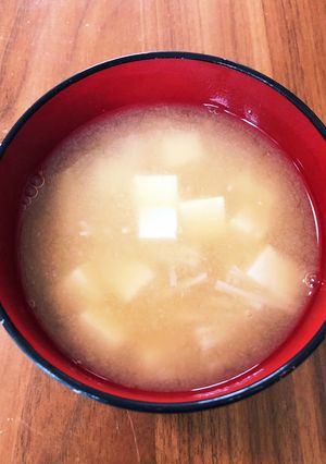えのきと豆腐の味噌汁-レシピのメイン写真