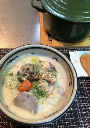 鮭と里芋のシチュー-レシピのメイン写真