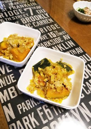 ごはんがススム かぼちゃのそぼろ煮-レシピのメイン写真