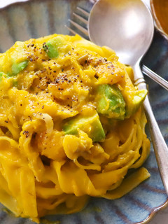 卵・生クリーム不要!南瓜クリームパスタ-レシピのメイン写真