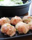 焼あごだしで！がごめ昆布入り鶏のつみれ鍋