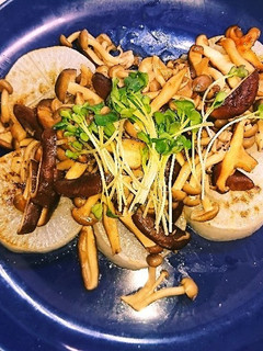 大根ステーキ きのこガーリックソース-レシピのメイン写真