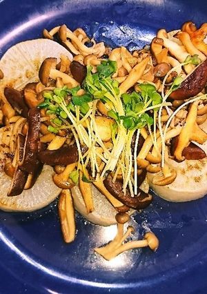 大根ステーキ きのこガーリックソース-レシピのメイン写真