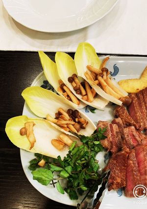 簡単^ ^しめじのバター炒めチコリ乗せ-レシピのメイン写真