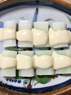 レンチンでシャキトロ!ネギの和風マヨ掛け-レシピのメイン写真