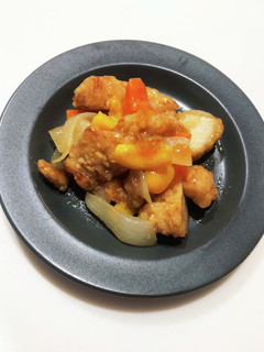 さくらどり唐揚げでオレンジチキン-レシピのメイン写真