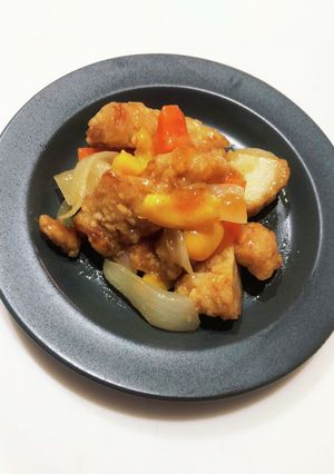 さくらどり唐揚げでオレンジチキン-レシピのメイン写真