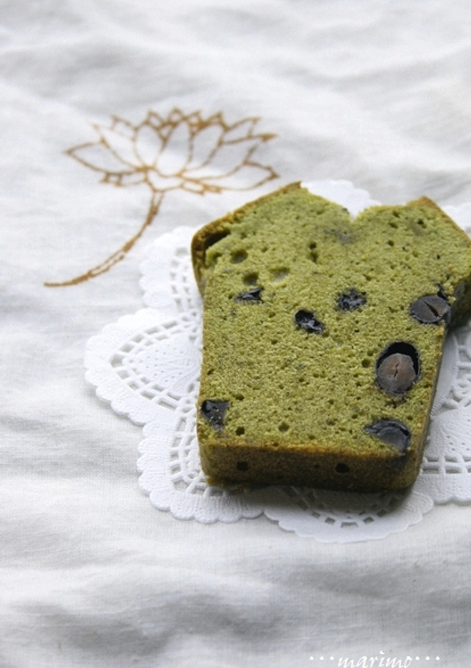 抹茶と黒豆の和風ケーキ-レシピのメイン写真