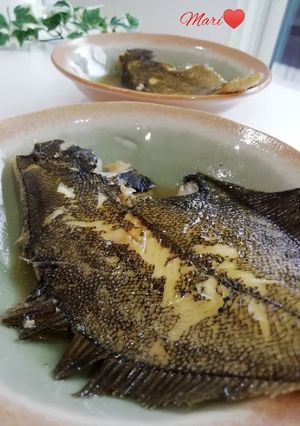 フライパンで簡単！黄金カレイの煮付け-レシピのメイン写真