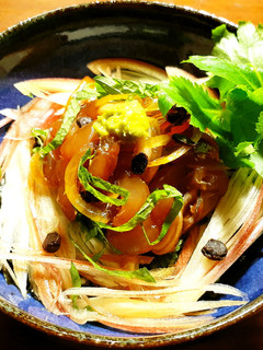 鰺の漬け丼~お茶漬け 発酵玉葱&浜納豆-レシピのメイン写真