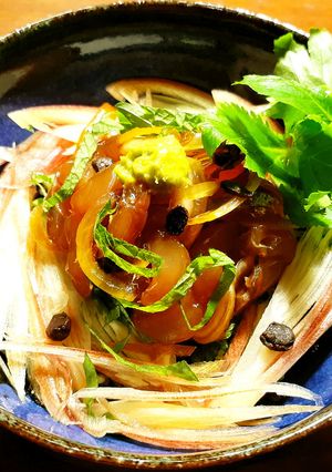 鰺の漬け丼～お茶漬け　発酵玉葱＆浜納豆-レシピのメイン写真