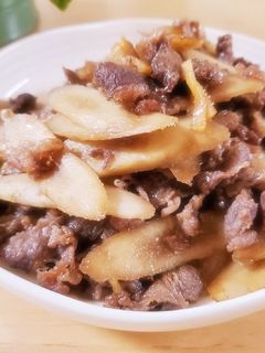 牛肉とごぼうの甘辛しぐれ煮♡-レシピのメイン写真