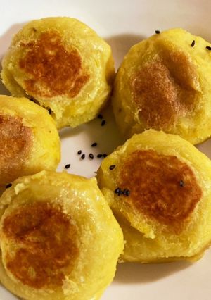 フライパンで簡単!焼スイートポテト!-レシピのメイン写真