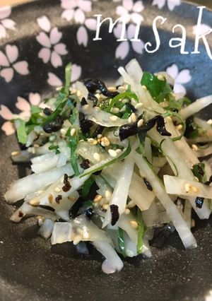 シャキシャキ大根と大葉☆塩昆布和え-レシピのメイン写真