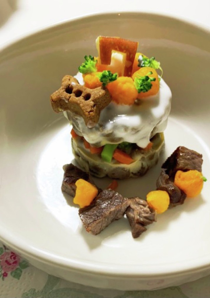 わんこ用　誕生日　犬用バースデーケーキ　-レシピのメイン写真