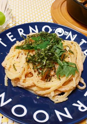 牛乳で簡単♡ワンパン明太子クリームパスタ-レシピのメイン写真