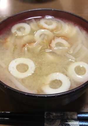 ちくわともやしの味噌汁-レシピのメイン写真