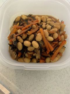 ひじきと人参油揚げの大豆煮-レシピのメイン写真