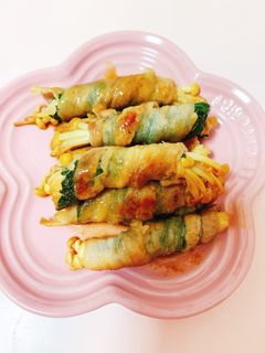 豚バラの大葉えのき巻き-レシピのメイン写真