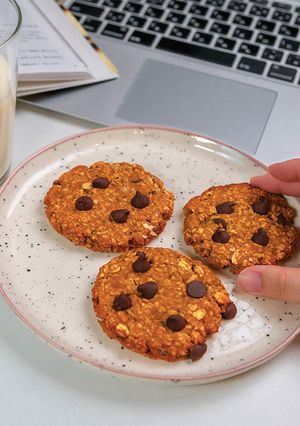 かぼちゃオートミールチョコチップクッキー-レシピのメイン写真