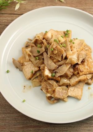 レンジで簡単!厚揚げの栗しゅうまい旨煮-レシピのメイン写真