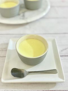 優しい甘さの滑らか蒸しプリン/焼きプリン-レシピのメイン写真