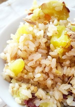準備3分★さつま芋とツナの炊き込みご飯-レシピのメイン写真