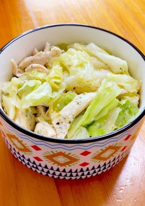 サラダチキンとキャベツの簡単あえもの-レシピのメイン写真