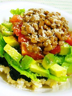 納豆タコライス-レシピのメイン写真