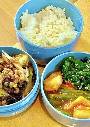 麺つゆでナス炒め^_^ タロの弁当51-レシピのメイン写真