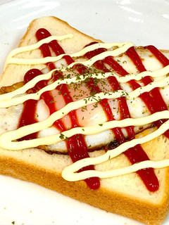 簡単☆5分で♬ケチャマヨ目玉焼きトースト-レシピのメイン写真
