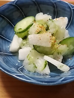 胡瓜と梨の酢の物-レシピのメイン写真