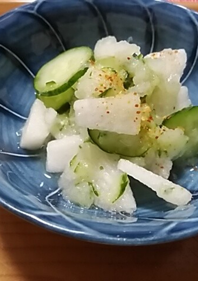 胡瓜と梨の酢の物-レシピのメイン写真