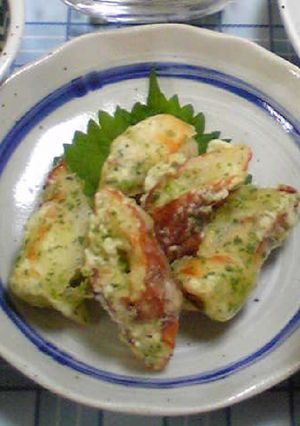 朝ご飯♪てんぷら粉で簡単！竹輪の磯辺揚げ-レシピのメイン写真