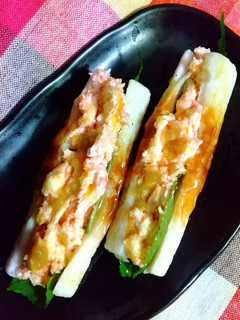 ちくわのめんたいクリームチーズ-レシピのメイン写真