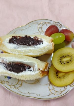 大福で作るクリームあんパン-レシピのメイン写真